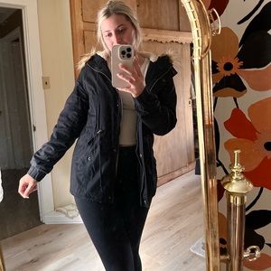 Winter Jacket With Fur Hood